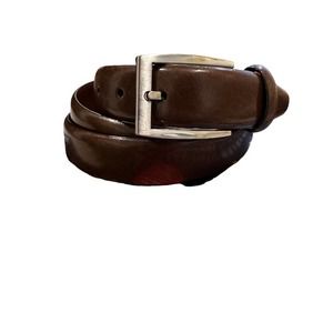Jos A Bank Leather Belt Mens Smooth Adjustable Brown 43